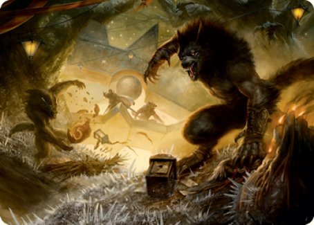 Storm the Festival Art Card [Innistrad: Midnight Hunt Art Series] MTG Single Magic: The Gathering | Red Claw Gaming