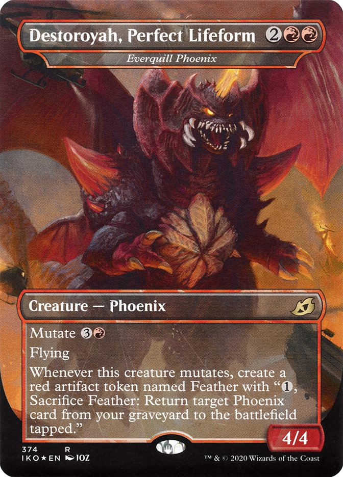 Everquill Phoenix - Destoroyah, Perfect Lifeform (Godzilla Series) [Ikoria: Lair of Behemoths] MTG Single Magic: The Gathering | Red Claw Gaming
