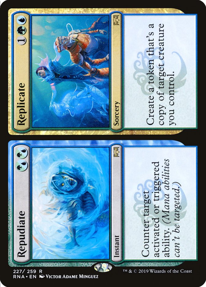 Repudiate // Replicate [Ravnica Allegiance] MTG Single Magic: The Gathering | Red Claw Gaming