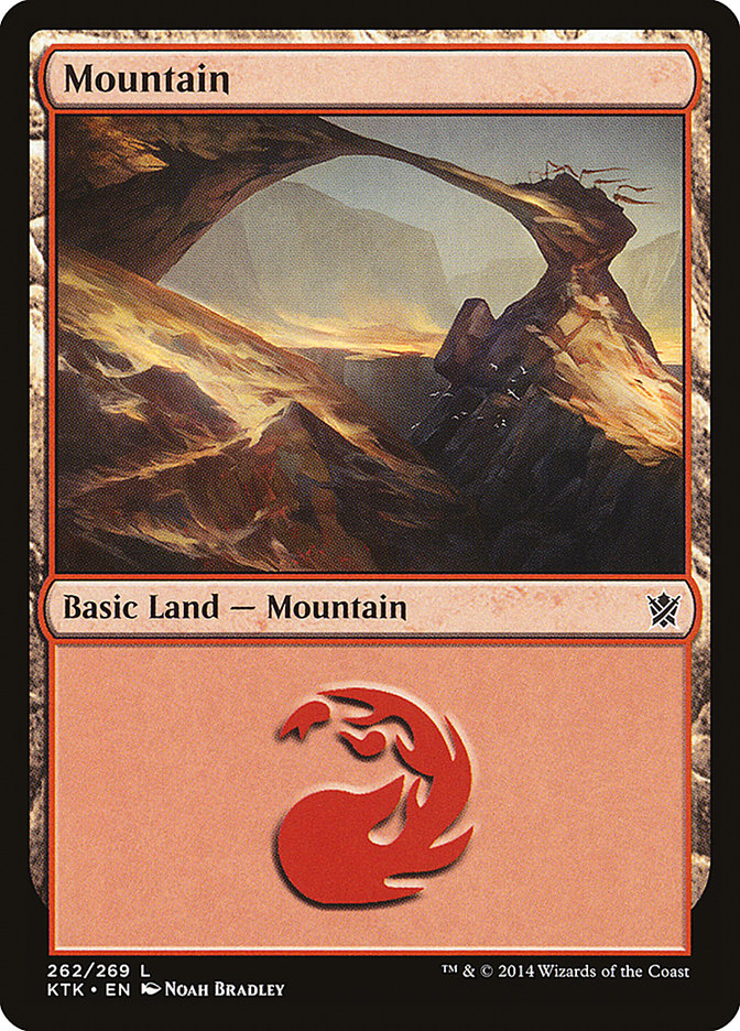 Mountain (262) [Khans of Tarkir] MTG Single Magic: The Gathering | Red Claw Gaming