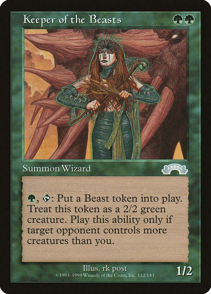 Keeper of the Beasts [Exodus] MTG Single Magic: The Gathering | Red Claw Gaming