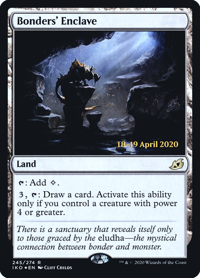 Bonders' Enclave [Ikoria: Lair of Behemoths Prerelease Promos] MTG Single Magic: The Gathering | Red Claw Gaming