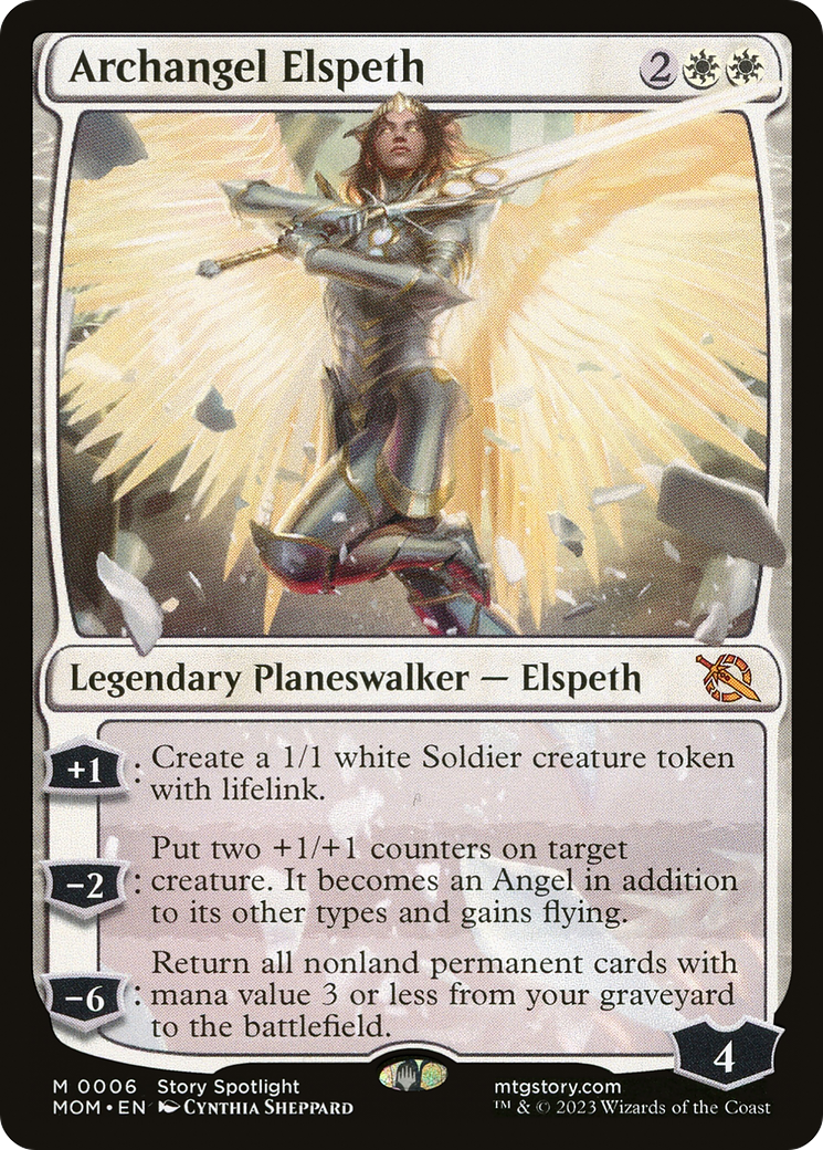 Archangel Elspeth [March of the Machine] MTG Single Magic: The Gathering    | Red Claw Gaming