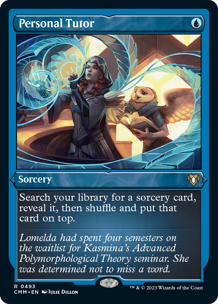 Personal Tutor (Foil Etched) [Commander Masters] MTG Single Magic: The Gathering | Red Claw Gaming