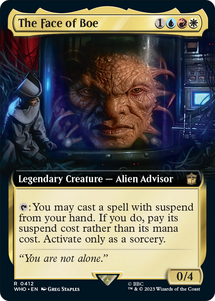 The Face of Boe (Extended Art) [Doctor Who] MTG Single Magic: The Gathering    | Red Claw Gaming