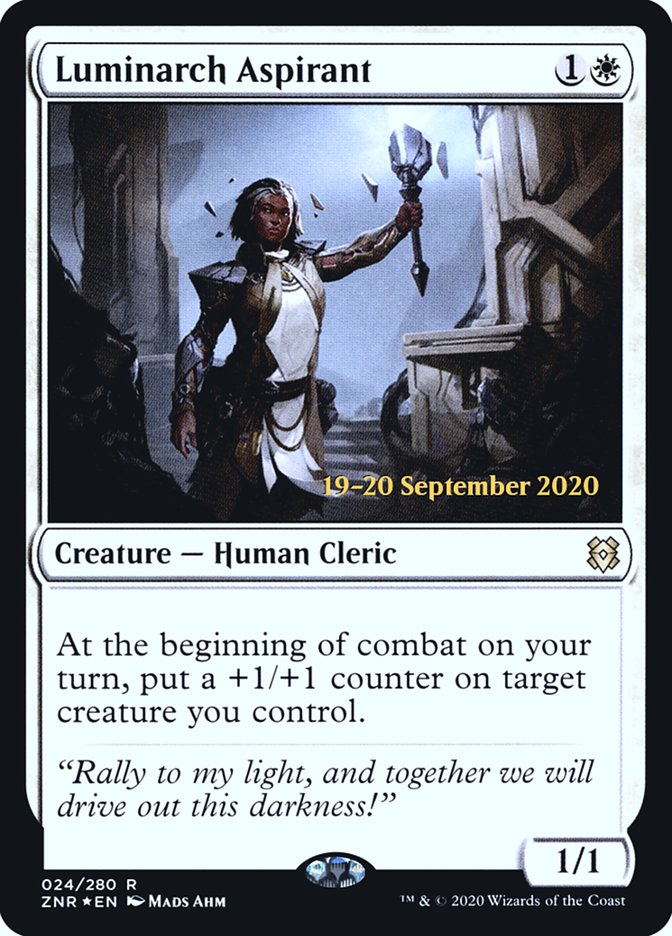 Luminarch Aspirant [Zendikar Rising Prerelease Promos] MTG Single Magic: The Gathering | Red Claw Gaming