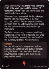 Booster Sleuth (Magic Minigame) [Strixhaven: School of Mages Minigame] MTG Single Magic: The Gathering | Red Claw Gaming