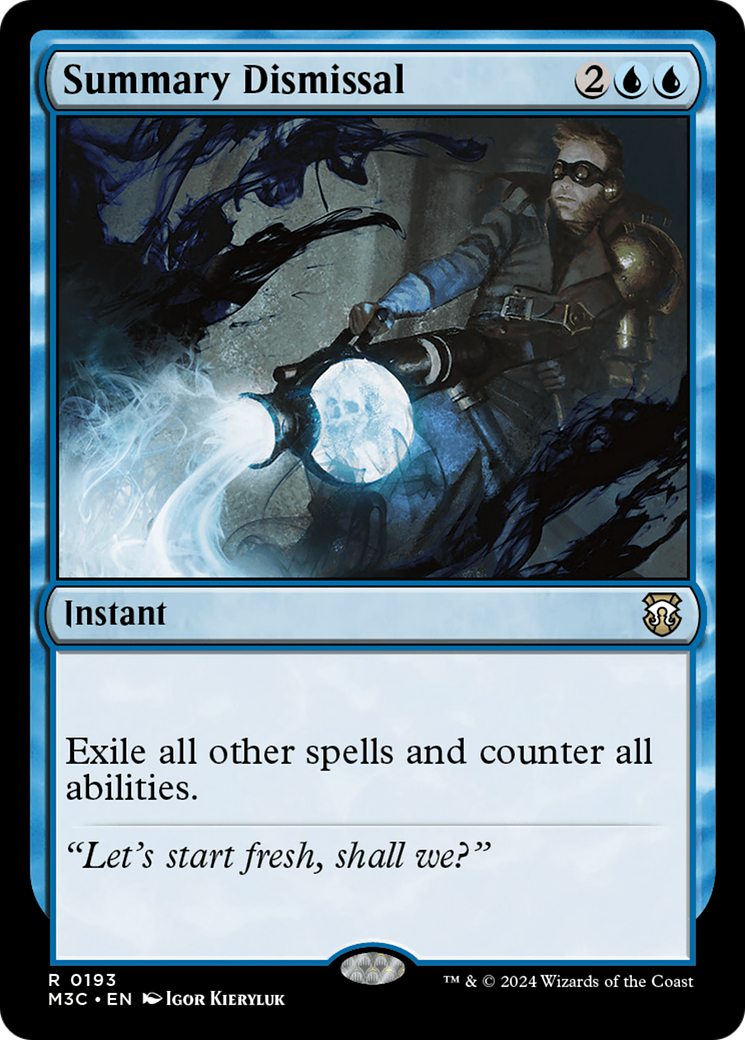 Summary Dismissal (Ripple Foil) [Modern Horizons 3 Commander] MTG Single Magic: The Gathering | Red Claw Gaming