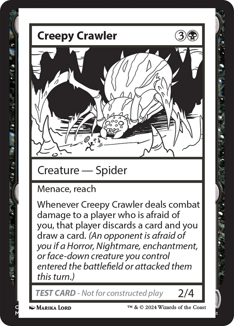 Creepy Crawler [Mystery Booster 2 Playtest Cards] MTG Single Magic: The Gathering | Red Claw Gaming