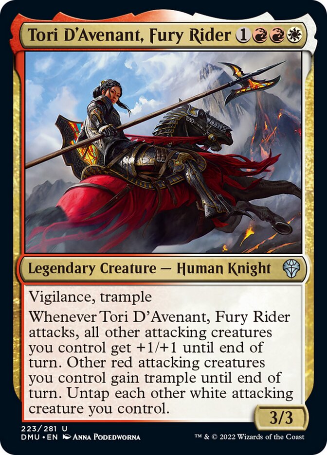 Tori D'Avenant, Fury Rider [Dominaria United] MTG Single Magic: The Gathering | Red Claw Gaming