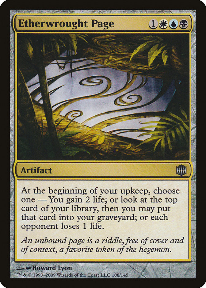 Etherwrought Page [Alara Reborn] MTG Single Magic: The Gathering | Red Claw Gaming