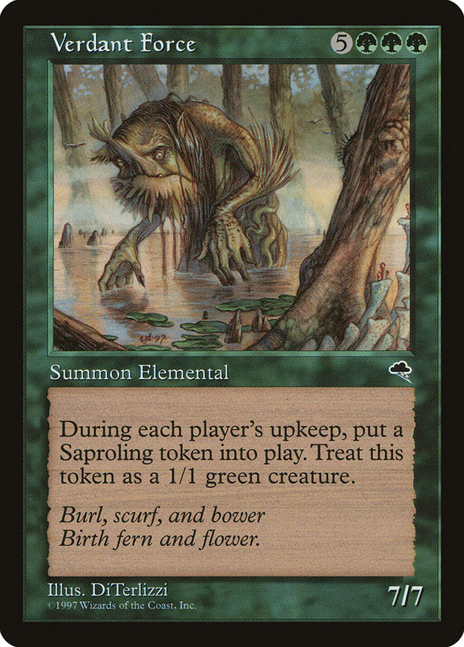 Verdant Force [Tempest] MTG Single Magic: The Gathering | Red Claw Gaming