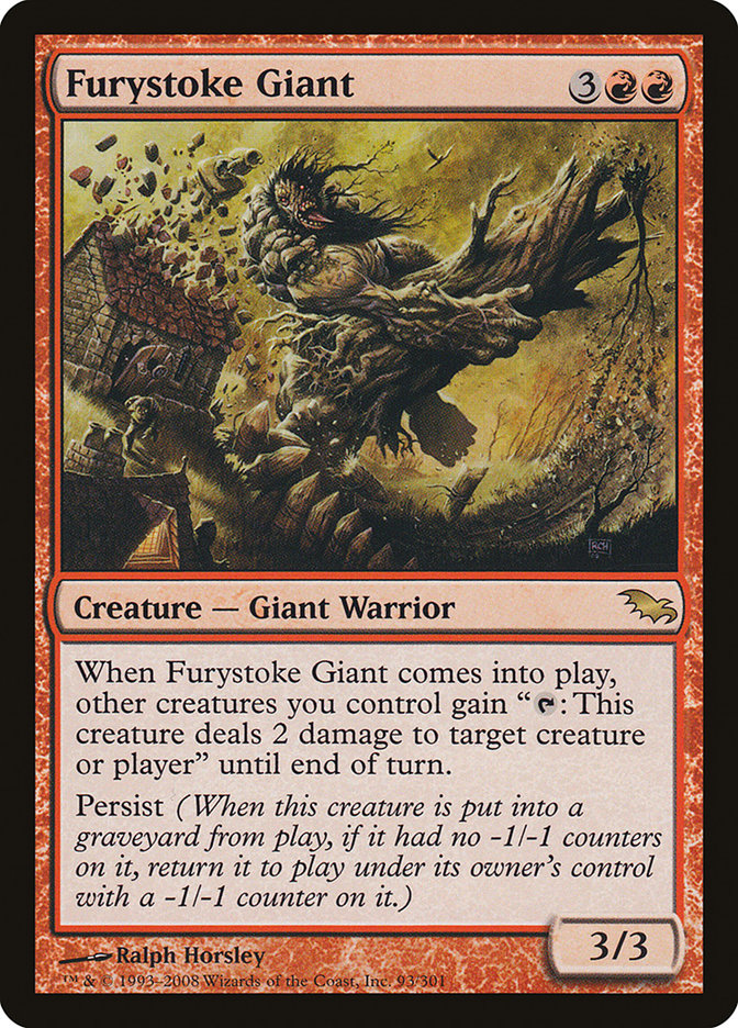 Furystoke Giant [Shadowmoor] MTG Single Magic: The Gathering | Red Claw Gaming