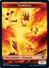 Elemental // Spirit (009) Double-Sided Token [Kamigawa: Neon Dynasty Commander Tokens] MTG Single Magic: The Gathering | Red Claw Gaming