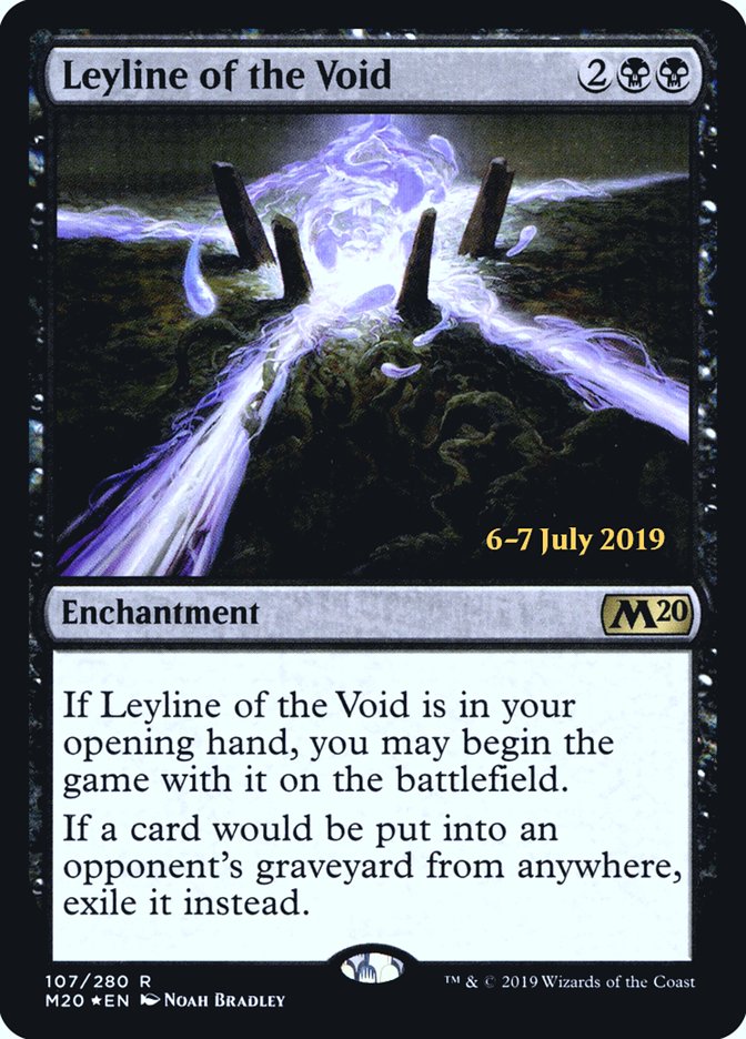 Leyline of the Void [Core Set 2020 Prerelease Promos] MTG Single Magic: The Gathering | Red Claw Gaming
