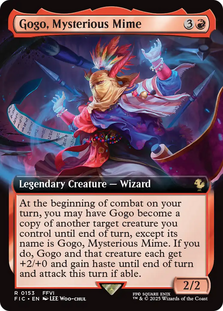 Gogo, Mysterious Mime (Extended Art) [FINAL FANTASY Commander] MTG Single Magic: The Gathering | Red Claw Gaming