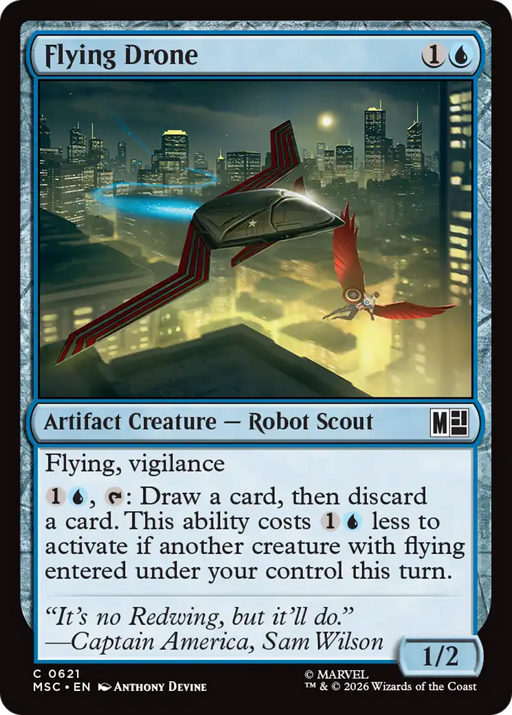 Flying Drone [Marvel Super Heroes Commander] MTG Single Magic: The Gathering | Red Claw Gaming