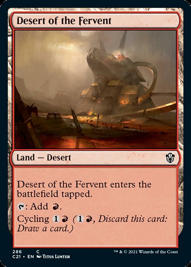 Desert of the Fervent [Commander 2021] MTG Single Magic: The Gathering | Red Claw Gaming