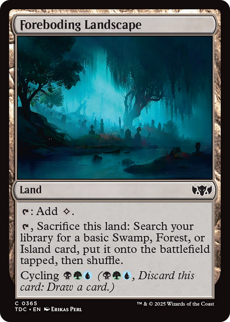 Foreboding Landscape [Tarkir: Dragonstorm Commander] MTG Single Magic: The Gathering | Red Claw Gaming