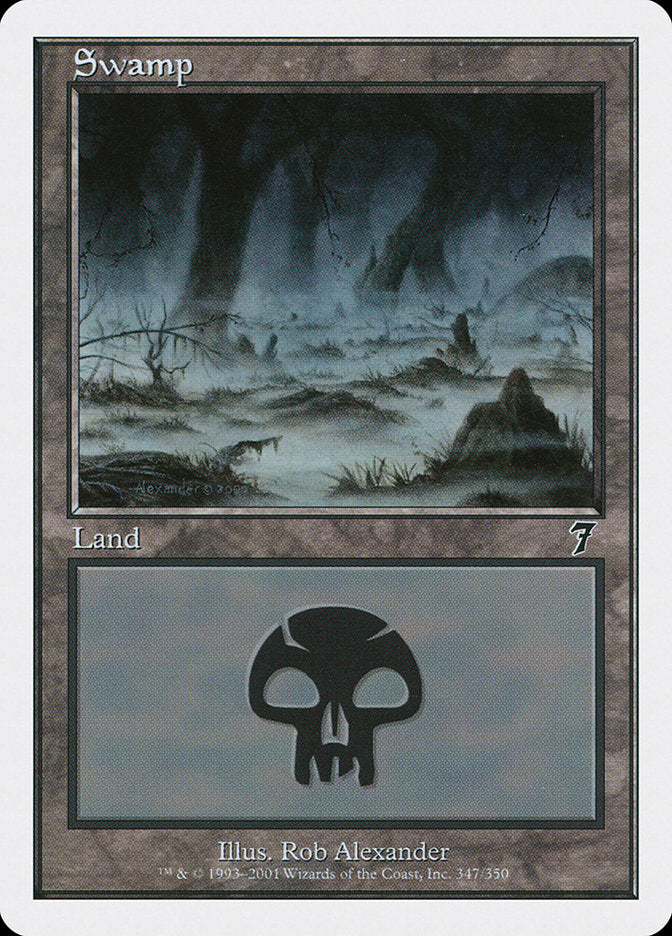 Swamp (347) [Seventh Edition] MTG Single Magic: The Gathering | Red Claw Gaming