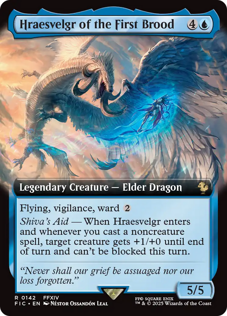 Hraesvelgr of the First Brood (Extended Art) [FINAL FANTASY Commander] MTG Single Magic: The Gathering | Red Claw Gaming