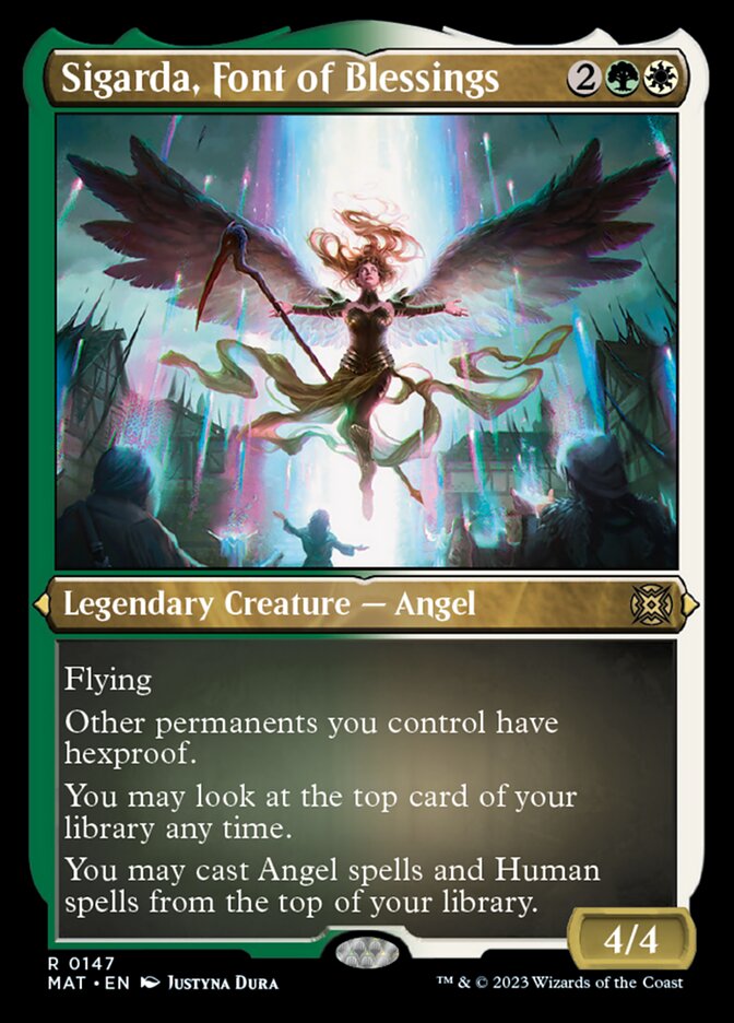 Sigarda, Font of Blessings (Foil Etched) [March of the Machine: The Aftermath] MTG Single Magic: The Gathering | Red Claw Gaming