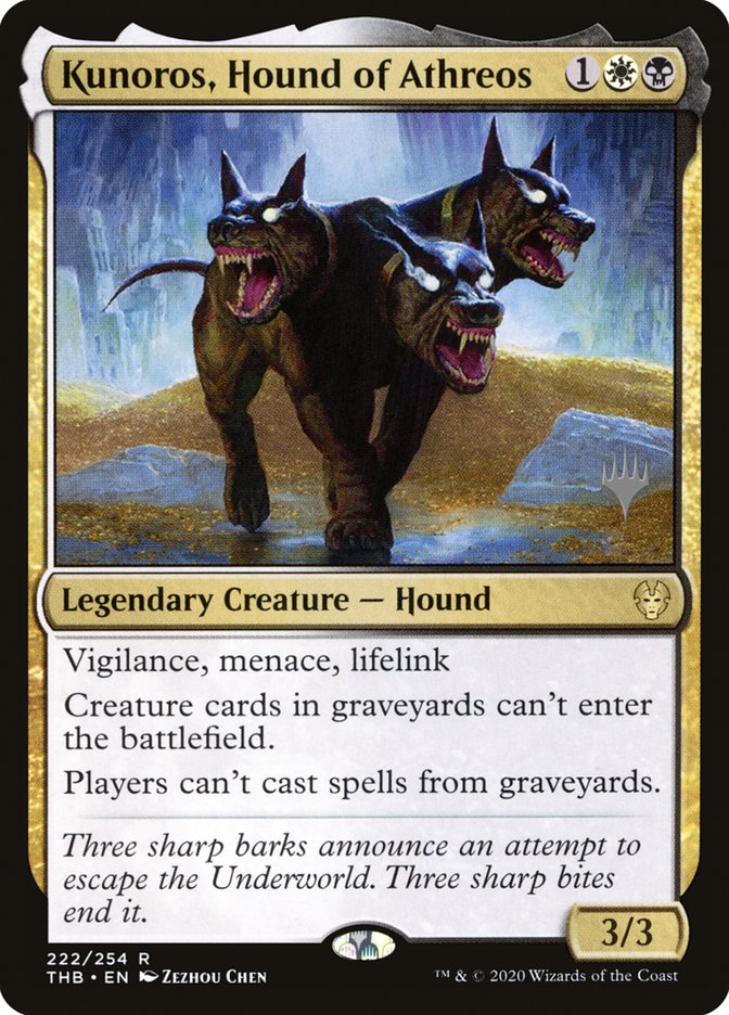 Kunoros, Hound of Athreos (Promo Pack) [Theros Beyond Death Promos] MTG Single Magic: The Gathering | Red Claw Gaming