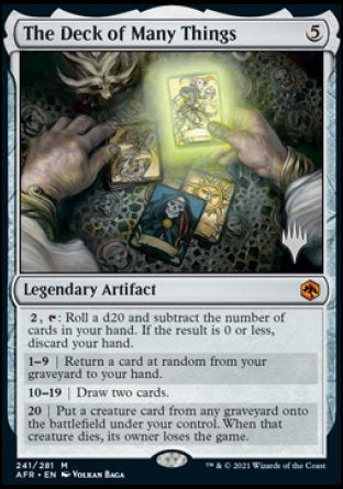 The Deck of Many Things (Promo Pack) [Dungeons & Dragons: Adventures in the Forgotten Realms Promos] MTG Single Magic: The Gathering | Red Claw Gaming