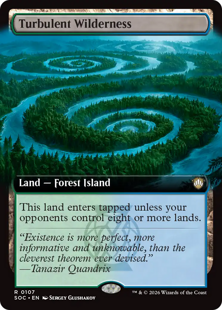 Turbulent Wilderness (Extended Art) [Secrets of Strixhaven Commander] MTG Single Magic: The Gathering | Red Claw Gaming