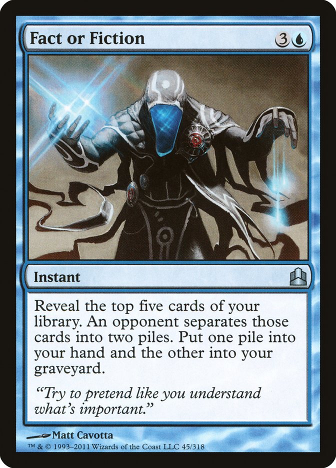 Fact or Fiction [Commander 2011] MTG Single Magic: The Gathering | Red Claw Gaming