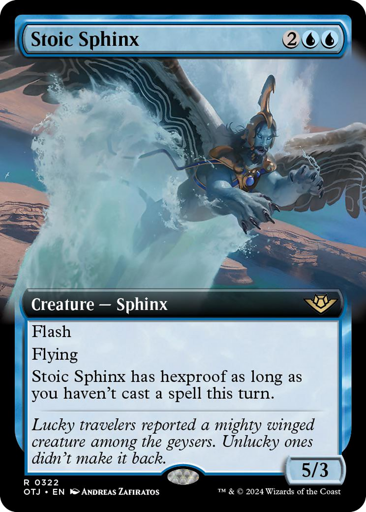 Stoic Sphinx (Extended Art) [Outlaws of Thunder Junction] MTG Single Magic: The Gathering    | Red Claw Gaming