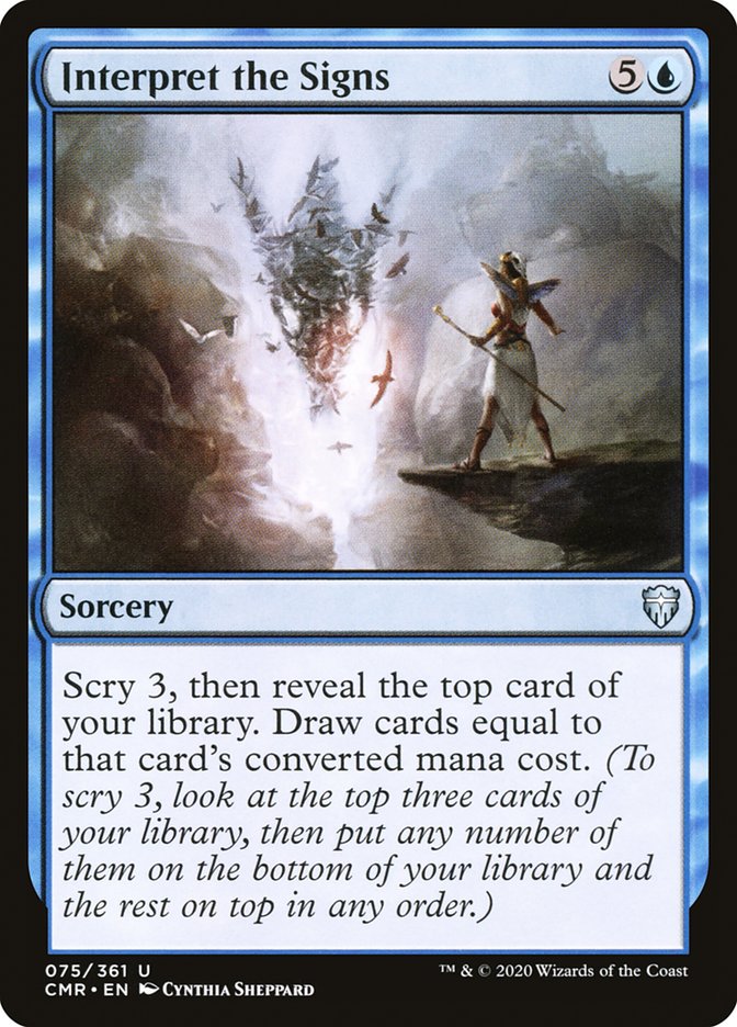 Interpret the Signs [Commander Legends] MTG Single Magic: The Gathering | Red Claw Gaming