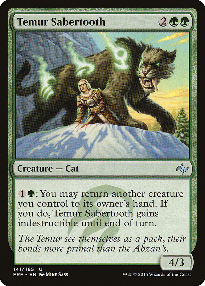 Temur Sabertooth [Fate Reforged] MTG Single Magic: The Gathering | Red Claw Gaming