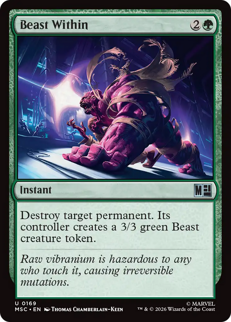 Beast Within (Surge Foil) [Marvel Super Heroes Commander] | Red Claw Gaming