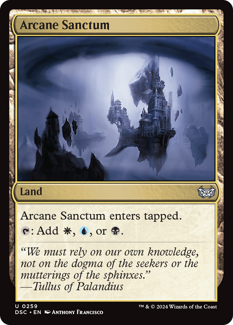 Arcane Sanctum [Duskmourn: House of Horror Commander] MTG Single Magic: The Gathering | Red Claw Gaming