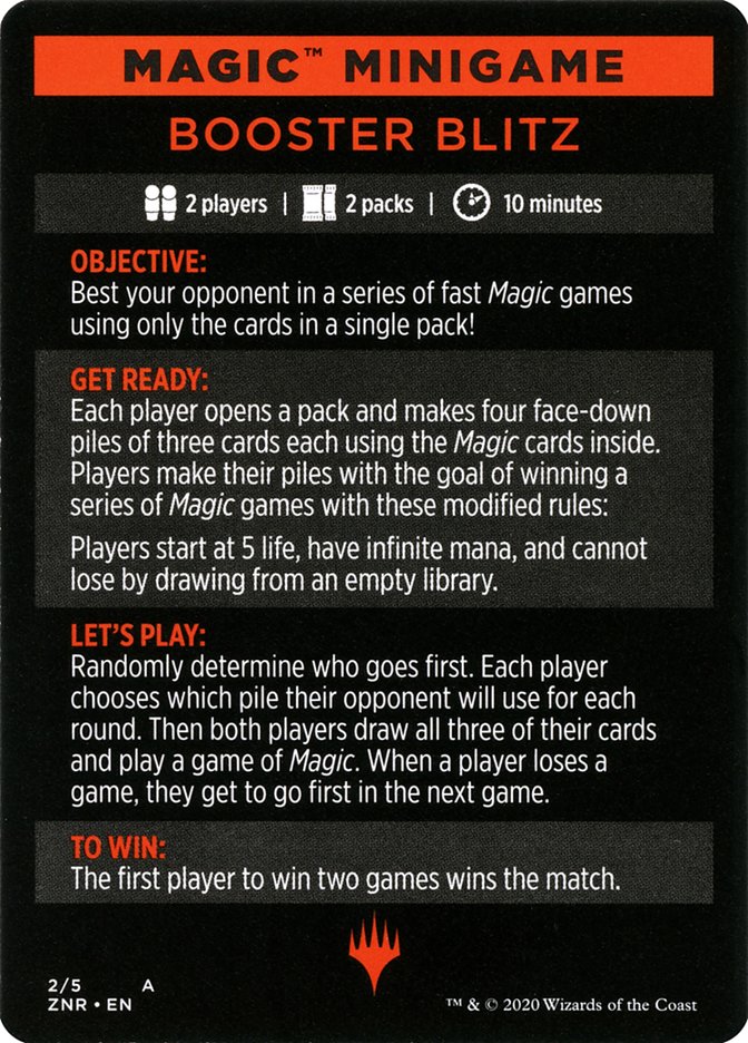 Booster Blitz (Magic Minigame) [Zendikar Rising Minigame] MTG Single Magic: The Gathering | Red Claw Gaming