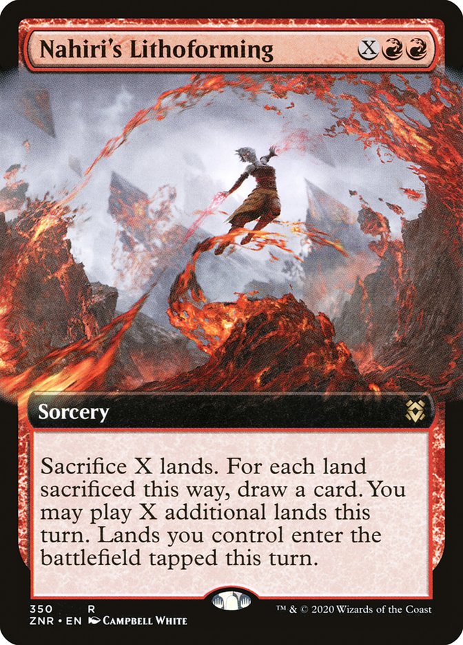 Nahiri's Lithoforming (Extended Art) [Zendikar Rising] MTG Single Magic: The Gathering | Red Claw Gaming