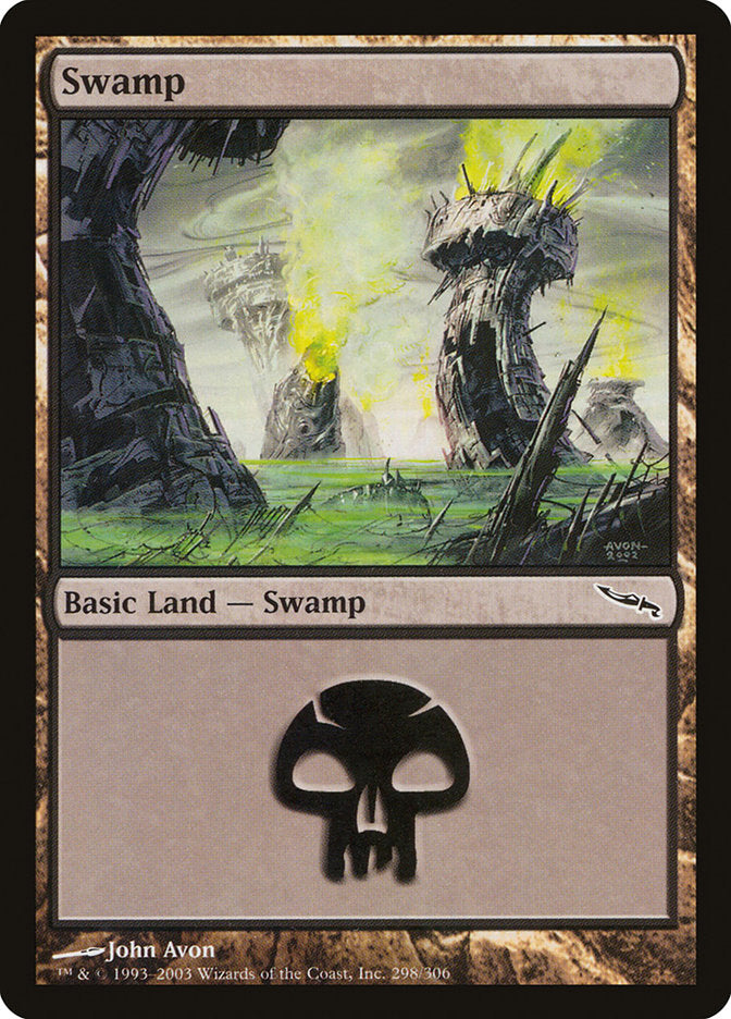 Swamp (298) [Mirrodin] MTG Single Magic: The Gathering | Red Claw Gaming
