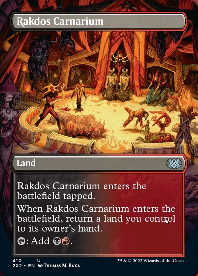 Rakdos Carnarium (Borderless Alternate Art) [Double Masters 2022] MTG Single Magic: The Gathering    | Red Claw Gaming