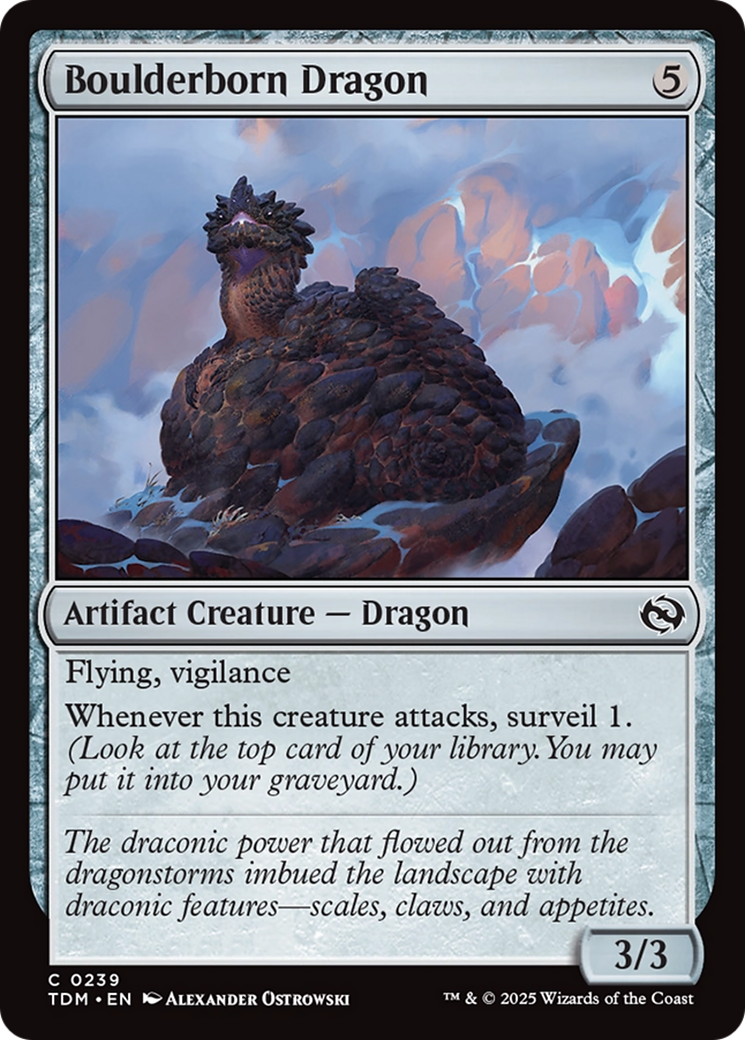 Boulderborn Dragon [Tarkir: Dragonstorm] MTG Single Magic: The Gathering | Red Claw Gaming