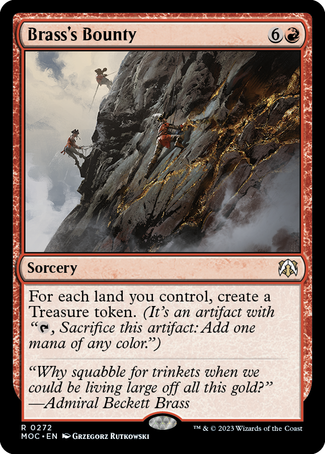 Brass's Bounty [March of the Machine Commander] MTG Single Magic: The Gathering | Red Claw Gaming