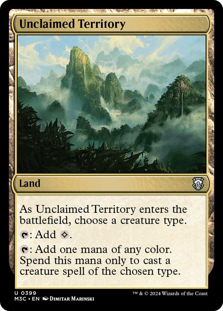Unclaimed Territory (Ripple Foil) [Modern Horizons 3 Commander] MTG Single Magic: The Gathering | Red Claw Gaming