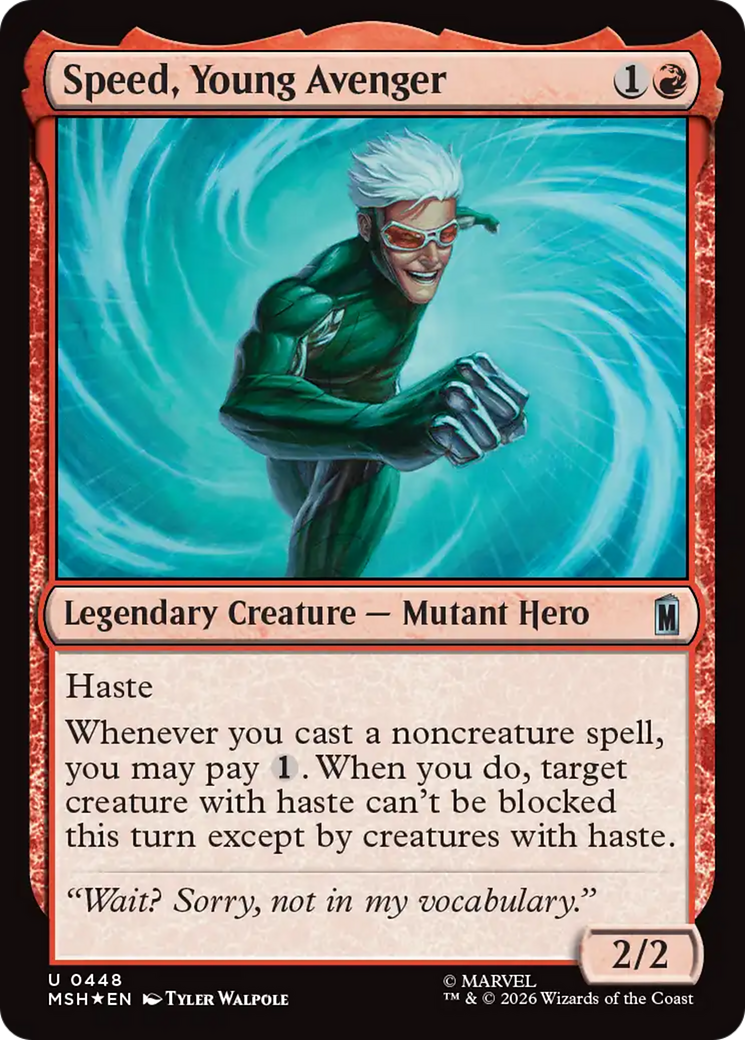 Speed, Young Avenger (Surge Foil) [Marvel Super Heroes] | Red Claw Gaming