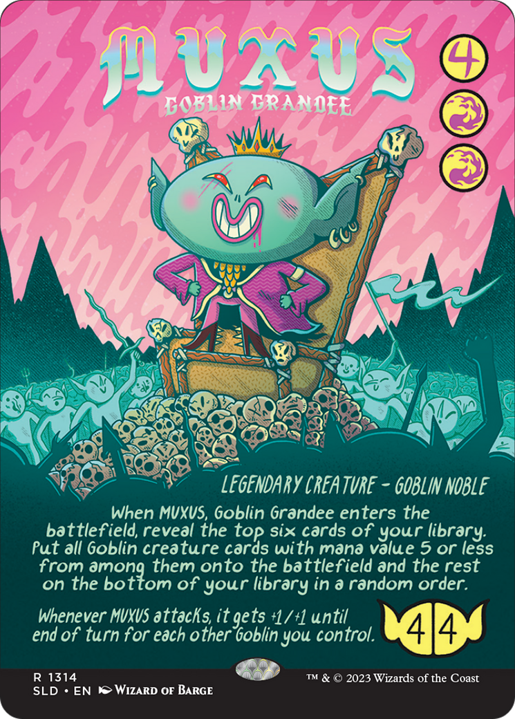 Muxus, Goblin Grandee (Rainbow Foil) [Secret Lair Drop Series] MTG Single Magic: The Gathering | Red Claw Gaming