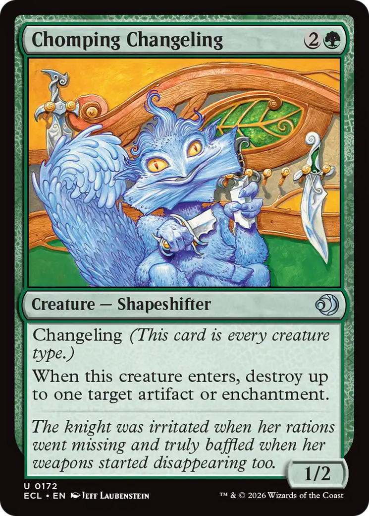 Chomping Changeling [Lorwyn Eclipsed] MTG Single Magic: The Gathering | Red Claw Gaming