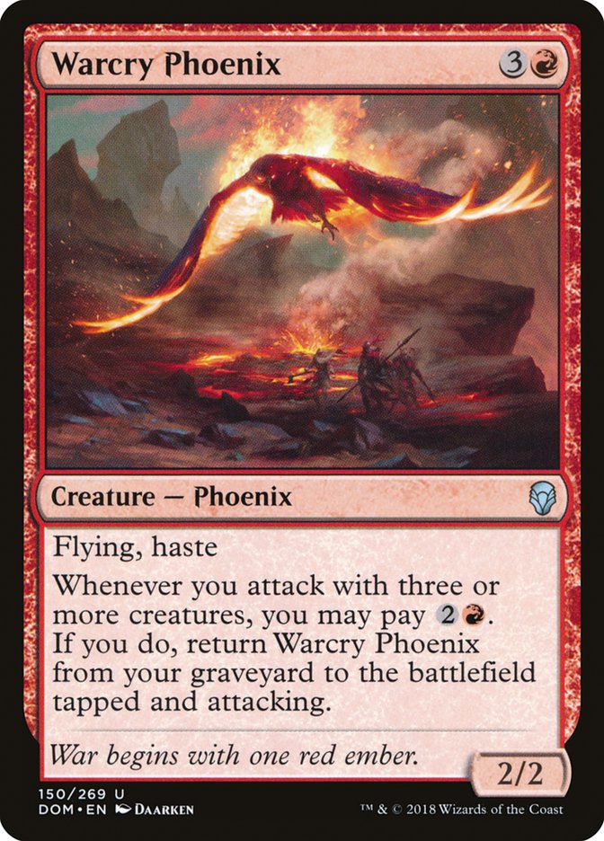 Warcry Phoenix [Dominaria] MTG Single Magic: The Gathering | Red Claw Gaming