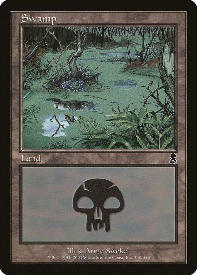 Swamp (340) [Odyssey] MTG Single Magic: The Gathering | Red Claw Gaming