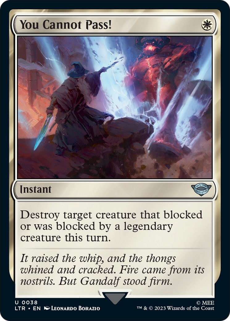 You Cannot Pass! [The Lord of the Rings: Tales of Middle-Earth] MTG Single Magic: The Gathering | Red Claw Gaming