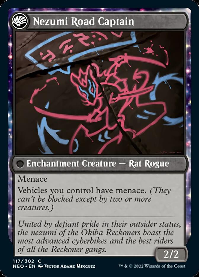 Okiba Reckoner Raid // Nezumi Road Captain [Kamigawa: Neon Dynasty] MTG Single Magic: The Gathering    | Red Claw Gaming