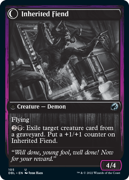 Heirloom Mirror // Inherited Fiend [Innistrad: Double Feature] MTG Single Magic: The Gathering | Red Claw Gaming